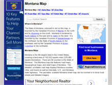 Tablet Screenshot of montana-map.org